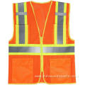 high visibility safety vest with reflective tapes